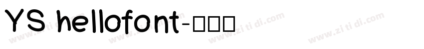 YS hellofont字体转换